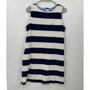 Vineyard Vines for Target Striped Sleeveless Dress Navy White - Small‎